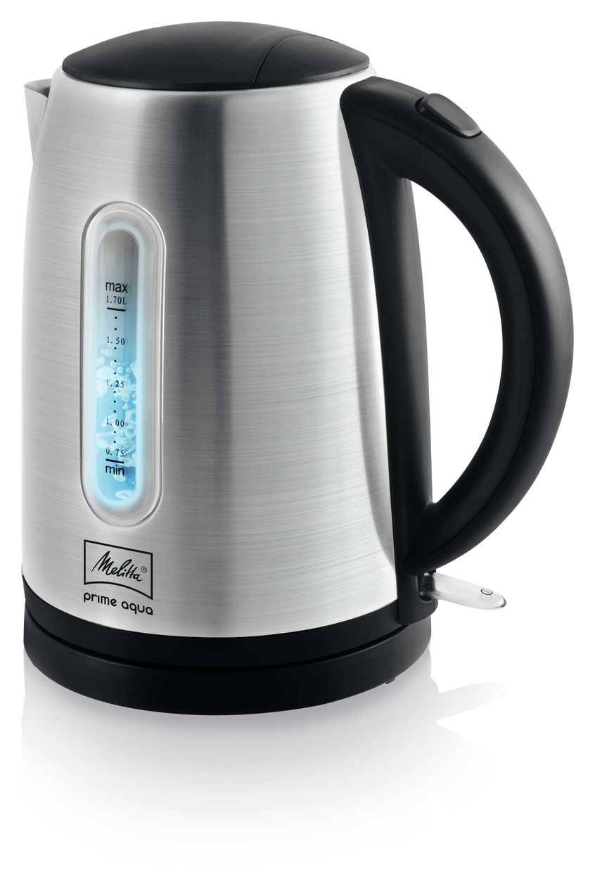 1018-02 Prime Aqua Mini 1,7 l Wasserkocher 2200 W  (Schwarz, Edelstahl) 