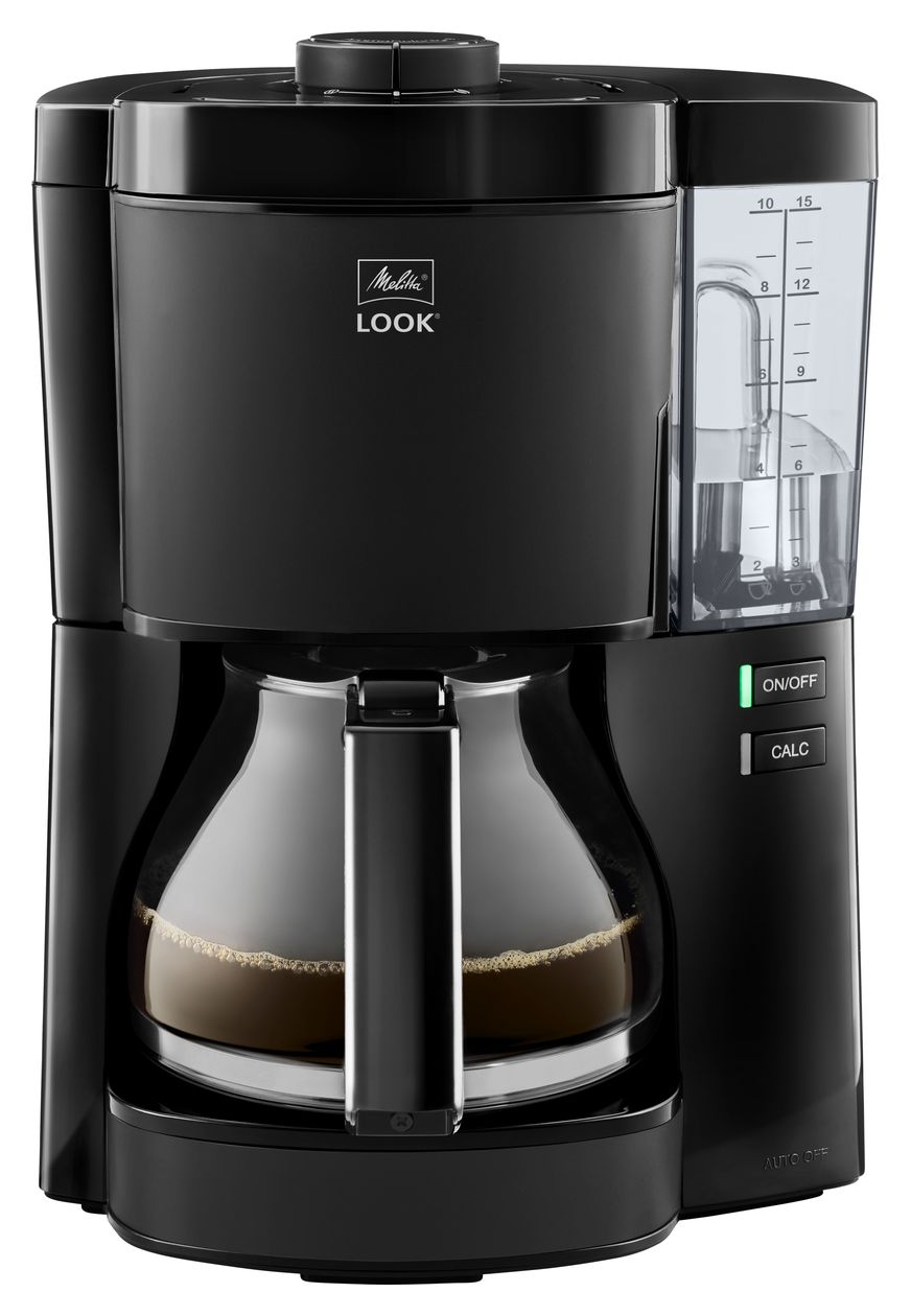 1025-02 Look V Basic 15 Tassen Filterkaffeemaschine 1,2 l  (Schwarz) 