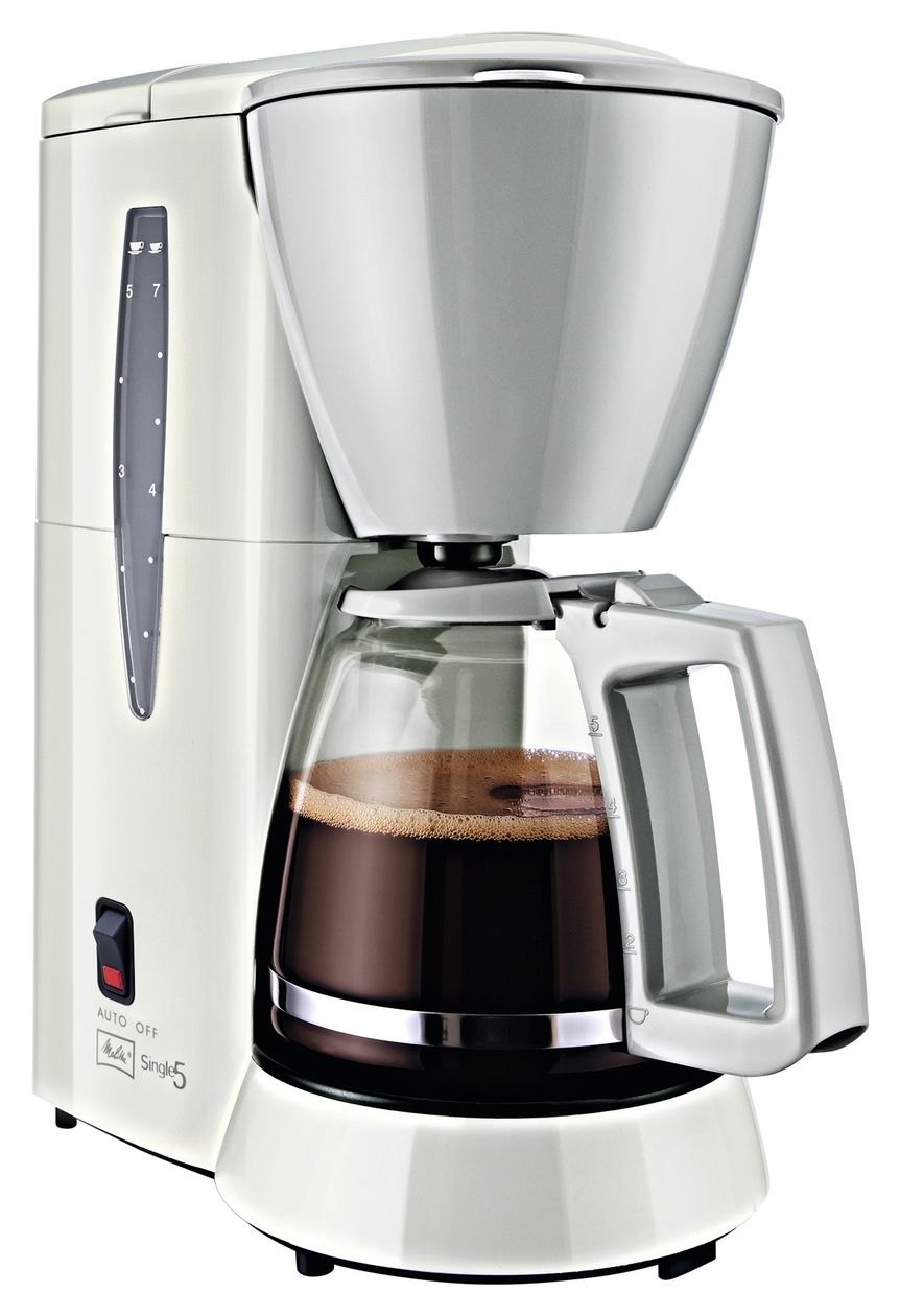 5M720 Single 5 Tassen Filterkaffeemaschine  (Weiß) 