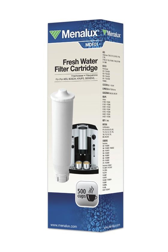 MDF01 Filterpatrone für Kaffeevollautomaten 500 Tassen  Wasserfilter  (Weiß) 