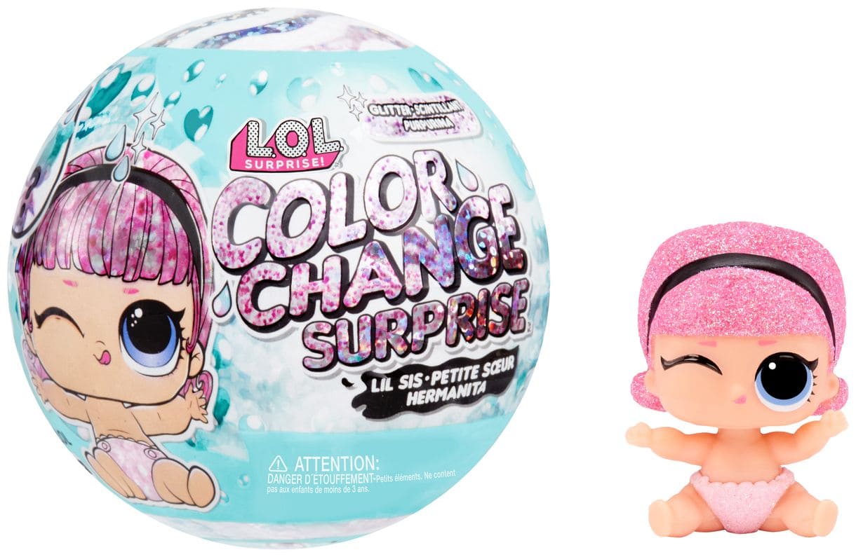 L.O.L. Surprise! Glitter Color Change Lil Sisters Asst in PDQ 