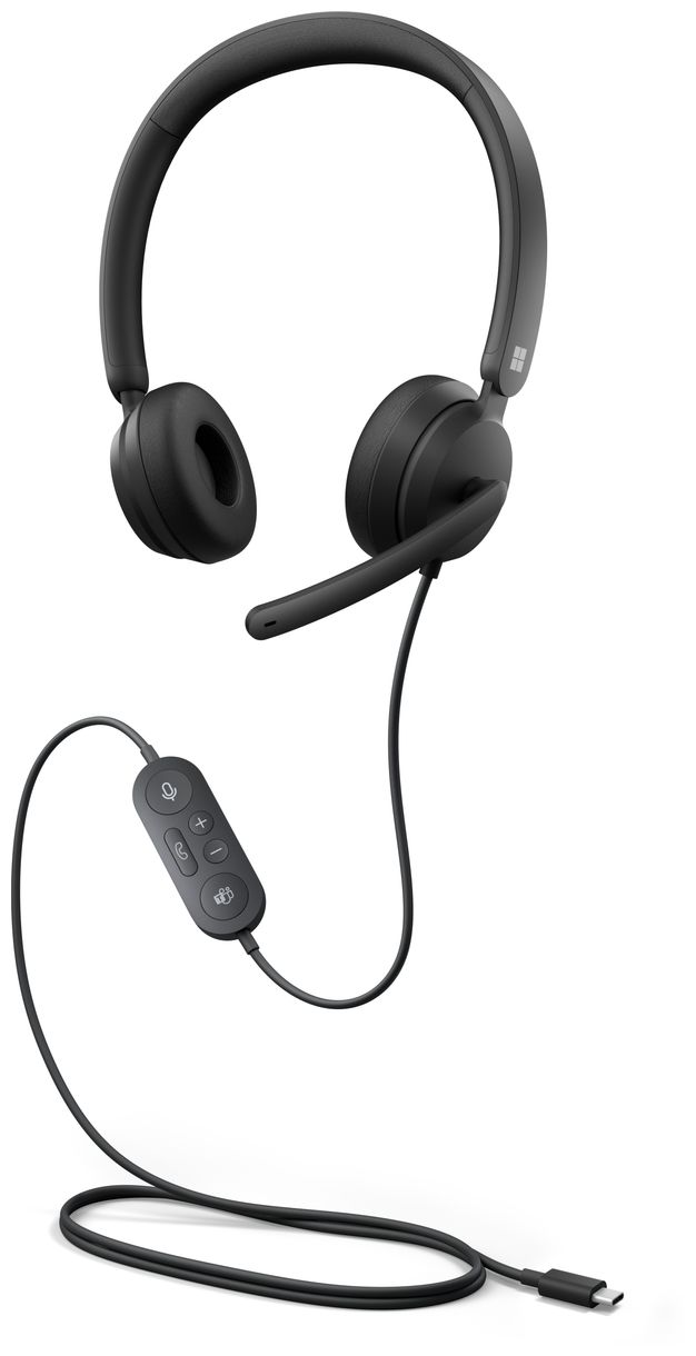 Modern USB-C Headset Ohraufliegender Kopfhörer Kabelgebunden (Schwarz) 