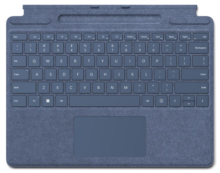 Signature Keyboard für Microsoft Surface Pro 9 Surface Pro 8 Surface Pro X (Blau) 
