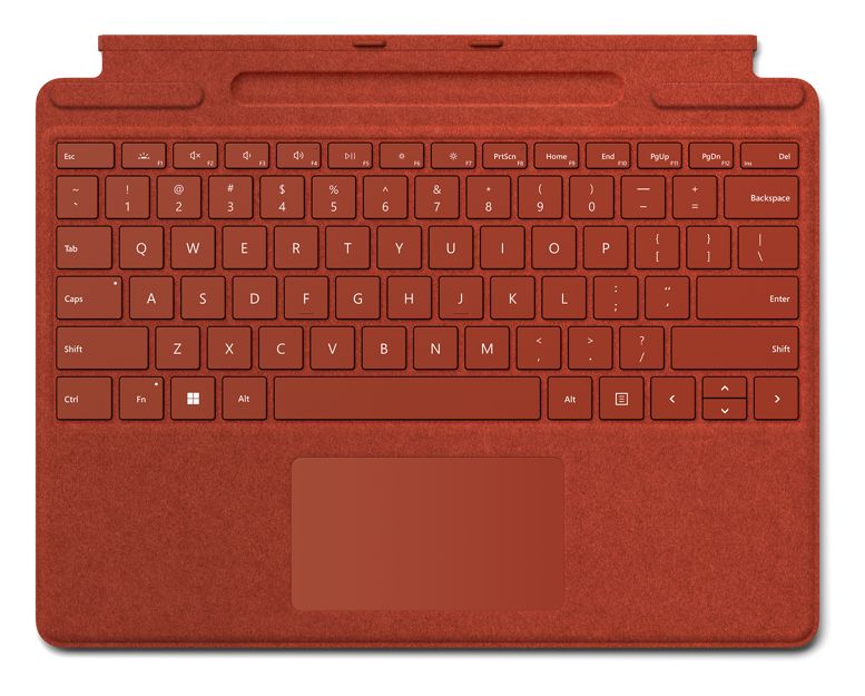 Signature Keyboard für Microsoft Surface Pro 8 Surface Pro X (Rot) 