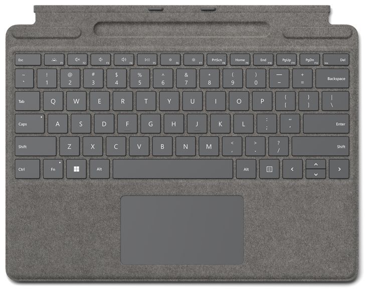 Signature Keyboard für Microsoft Surface Pro 8 Surface Pro X (Platin) 