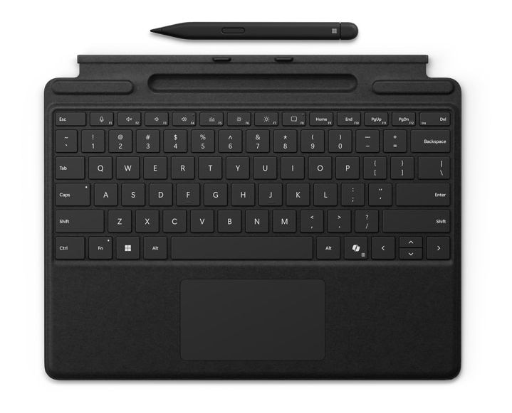 Surface Pro Keyboard mit Slim Pen für Microsoft Surface Pro 10; Surface Pro 9; Surface Pro 8; Surface Pro X  (Schwarz) 