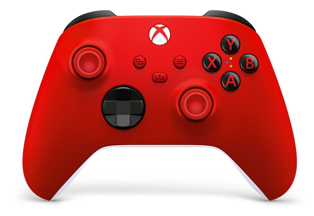 Xbox Wireless Controller Analog / Digital Gamepad für Android, PC, Xbox One, Xbox Series S, Xbox Series X, iOS  (Rot, Weiß) 
