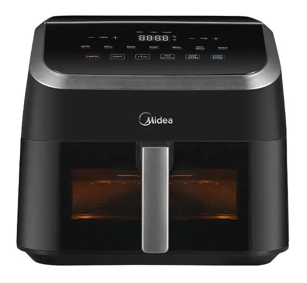 MAD85000ADK Doppel Heißluftfritteuse 9 l 2200 W  (Schwarz, Silber) 