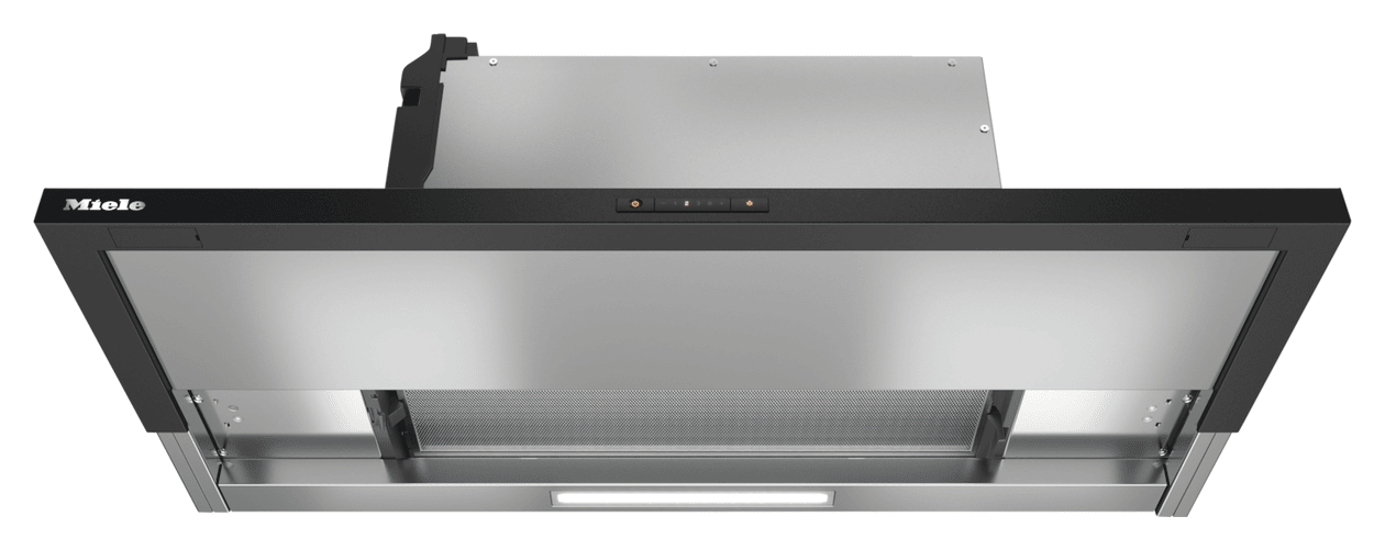 DAS2920 Abluft/Umluft Dunstabzugshaube/Esse Einbau 896 mm (Schwarz) 