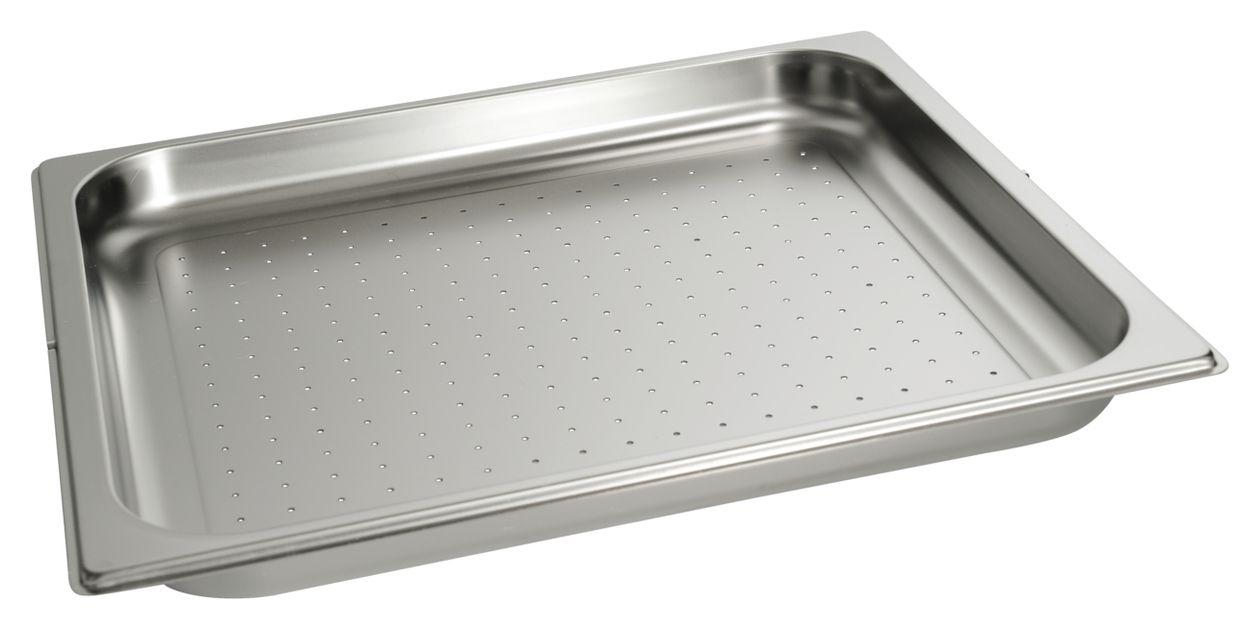 DGGL 12 Dampfgarbehälter gelocht zum Blanchieren/Garen 3,3l bis 5,4l 44,8x38,6x4cm Edelstahl 