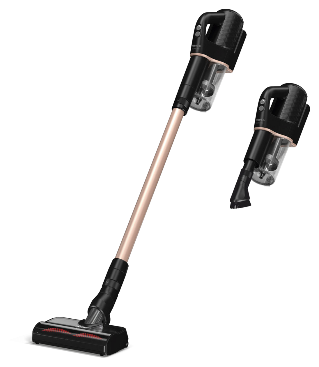 Duoflex HX1 Total Care Handstaubsauger Beutellos bis 55 min Laufzeit Hygienefilter  (Schwarz, Pink) 