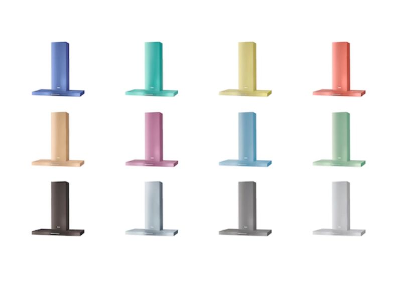 PUR68WSO-RAL Abluft/Umluft Dunstabzugshaube/Esse Wand 60 cm (Schwarz) 