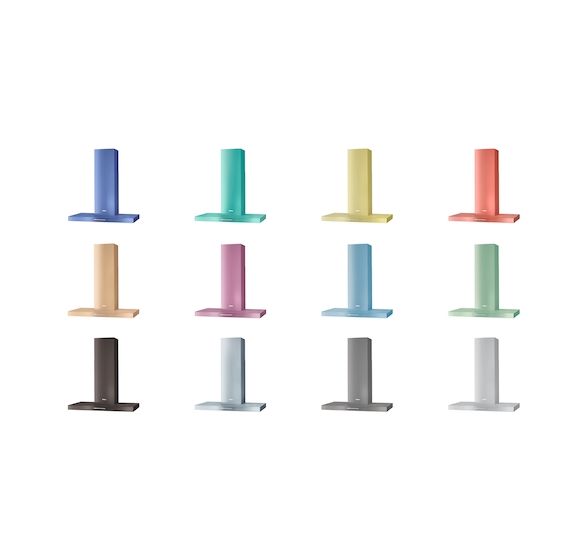 PUR98W Abluft/Umluft Dunstabzugshaube/Esse Wand 90 cm (Mehrfarbig) 