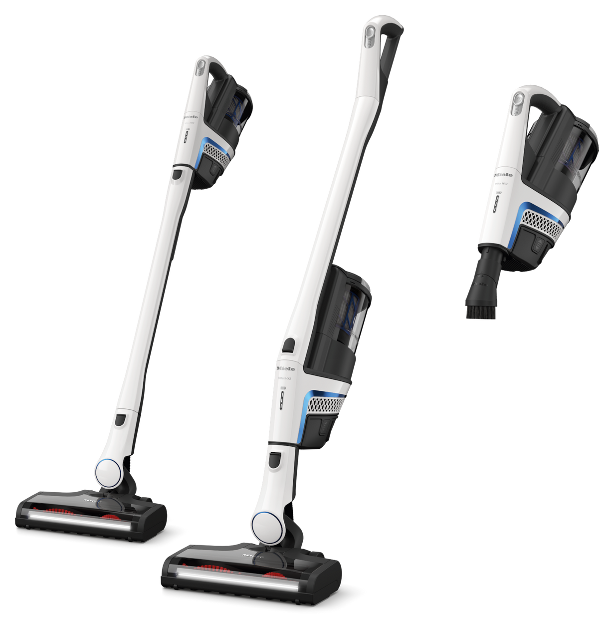 Triflex HX2 Blue Pulse Handstaubsauger Beutellos bis 60 min Laufzeit 25,2 V Hygienefilter  (Blau, Weiß) 