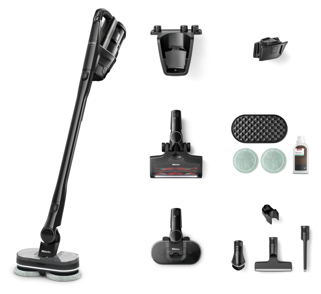 Triflex HX3 Aqua Handstaubsauger Beutellos bis 70 min Laufzeit 25,2 V HEPA  (Schwarz) 