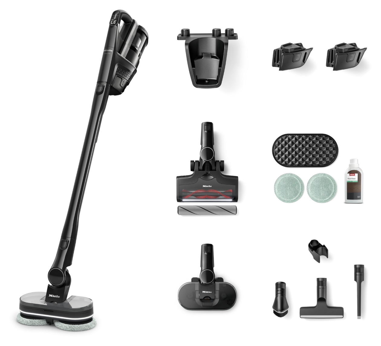 Triflex HX3 Plus Aqua Handstaubsauger Beutellos bis 140 min Laufzeit 25,2 V HEPA  (Schwarz) 