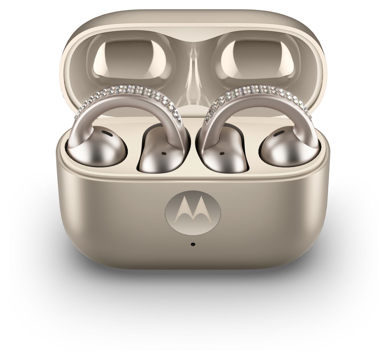 Moto Buds Loop In-Ear Bluetooth Kopfhörer kabellos 8 h Laufzeit  (Beige) 