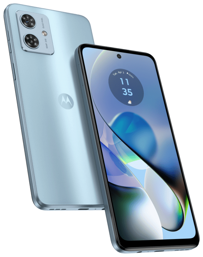 Motorola Moto G54 5G Smartphone 16,5 cm (6.5 Zoll) 256 GB 2,2 GHz Android 50  MP Dual Kamera Dual Sim (Glacier blue) von expert Technomarkt