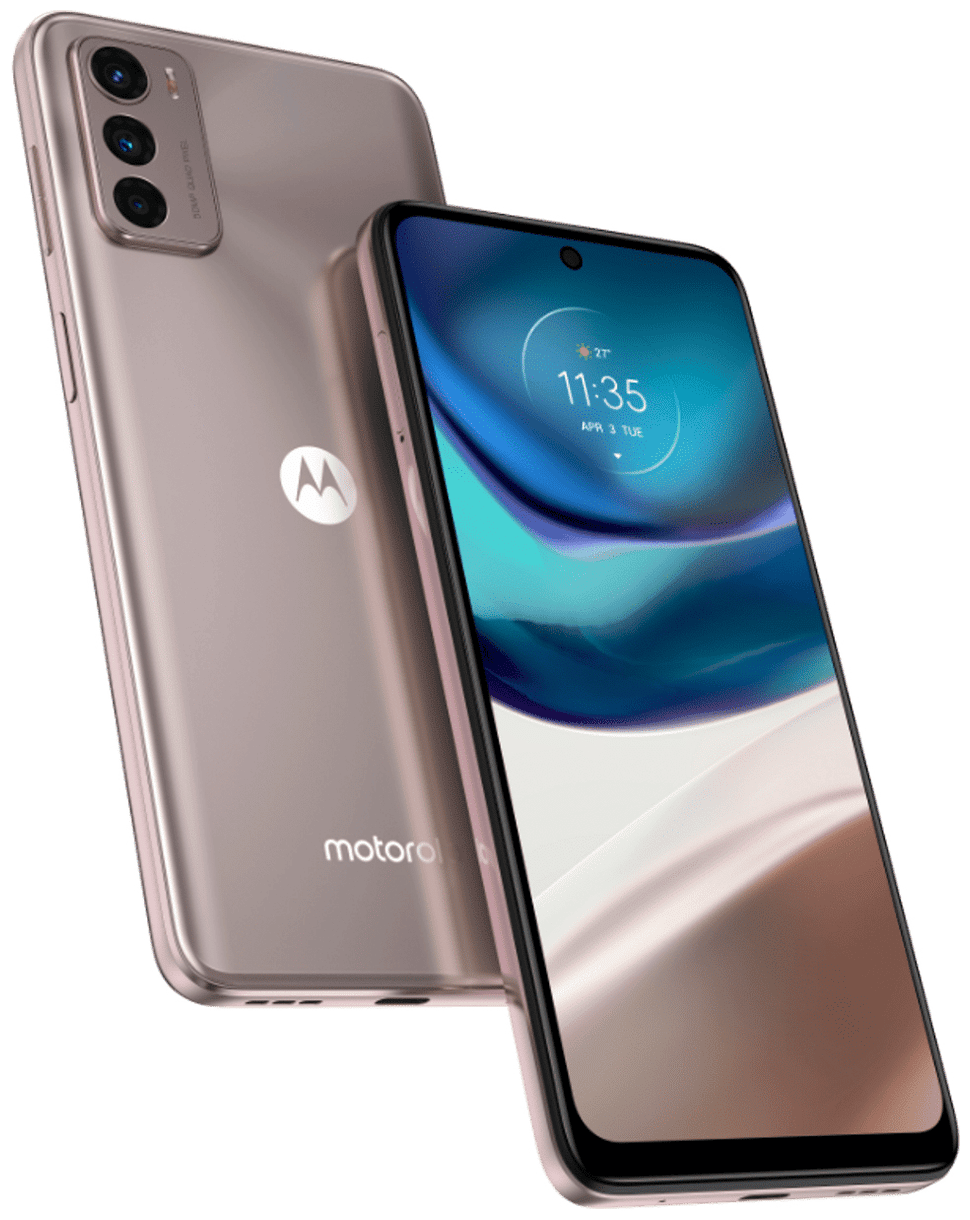 Moto G42 Smartphone 16,3 cm (6.4 Zoll) 64 GB Android 50 MP Dreifach Kamera Dual Sim (Metallic Rosé) 