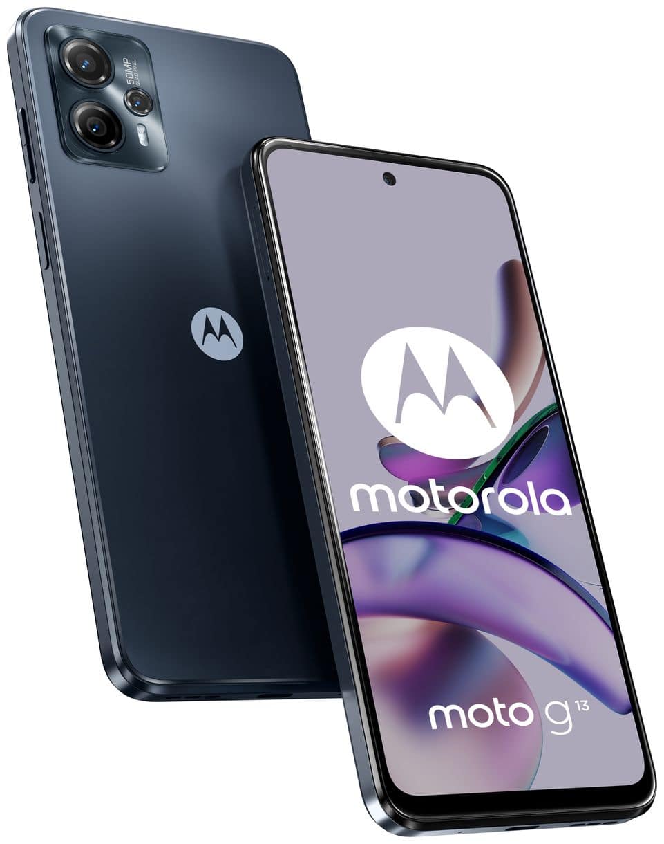 Moto G13 128 GB 4G Smartphone 16,5 cm (6.5 Zoll) Android 50 MP Dreifach Kamera Dual Sim (Matte Charcoal) 