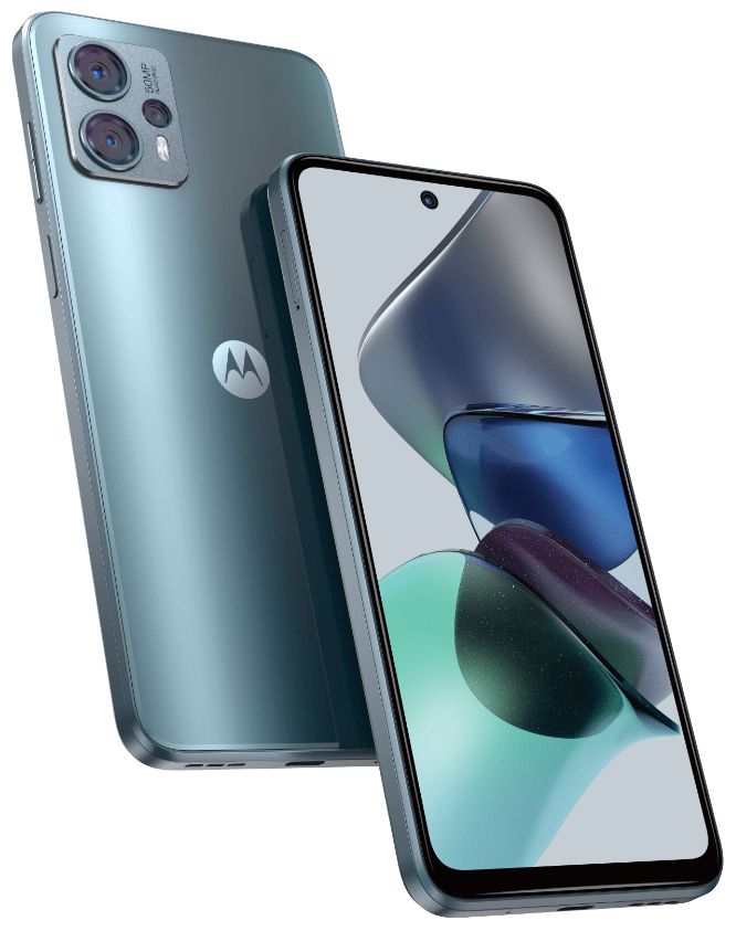 Moto G23 4G Smartphone 16,5 cm (6.5 Zoll) 128 GB Android 50 MP Dreifach Kamera Dual Sim (Steel Blue) 