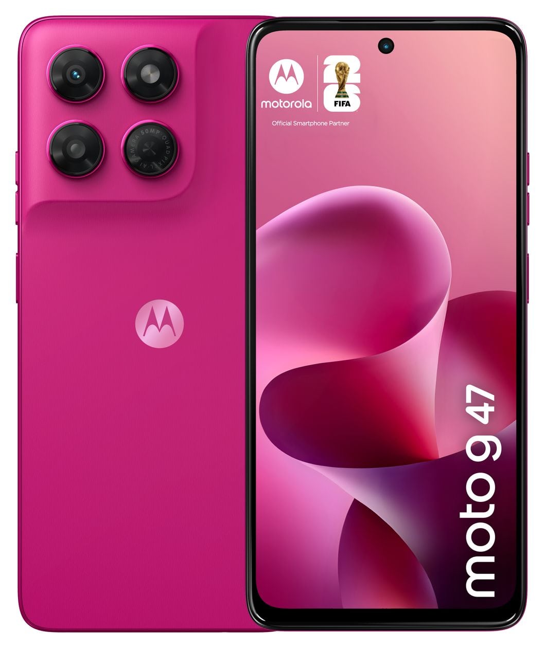 Moto G47 128 GB 5G Smartphone 16,9 cm (6.67 Zoll) Android 108 MP Dual Kamera Dual Sim WiFi 5 (PANTONE Fuchsia Red) 