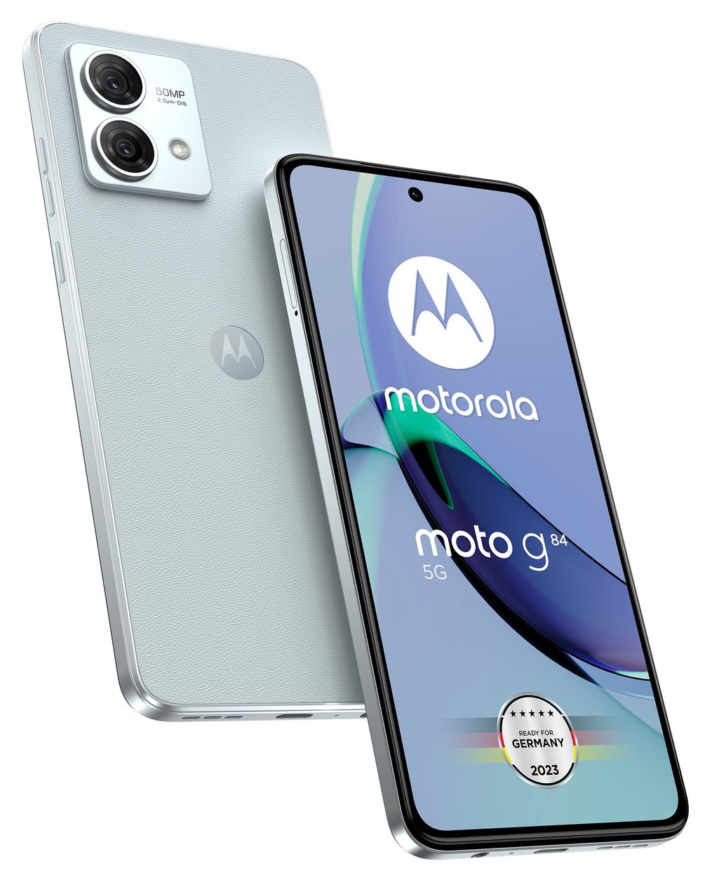 Moto G84 256 GB 5G Smartphone 16,6 cm (6.5 Zoll) 2,2 GHz Android 50 MP Dual Kamera Dual Sim (Marshmallow Blue) 