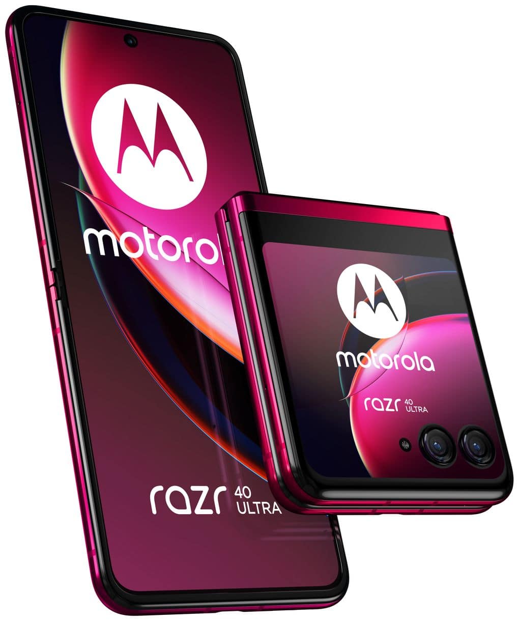 RAZR 40 Ultra 256 GB 5G Smartphone 17,5 cm (6.9 Zoll) Android 12 MP Dual Kamera Dual Sim (Viva Magenta) 
