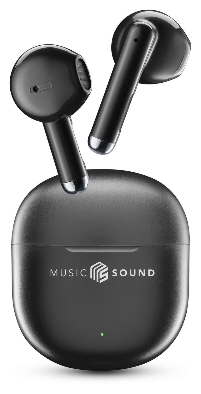 Breeze In-Ear Bluetooth Kopfhörer Kabellos TWS 4,5 h Laufzeit  (Schwarz) 
