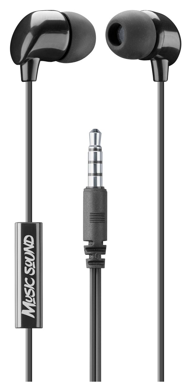 Color In-Ear Kopfhörer Kabelgebunden  (Schwarz) 