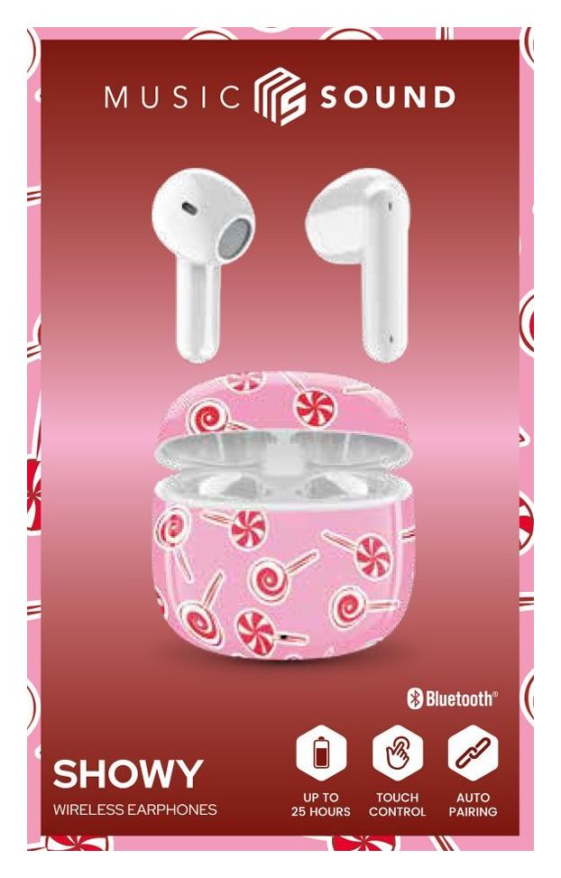 Showy In-Ear Bluetooth Kopfhörer Kabellos TWS  (Pink) 