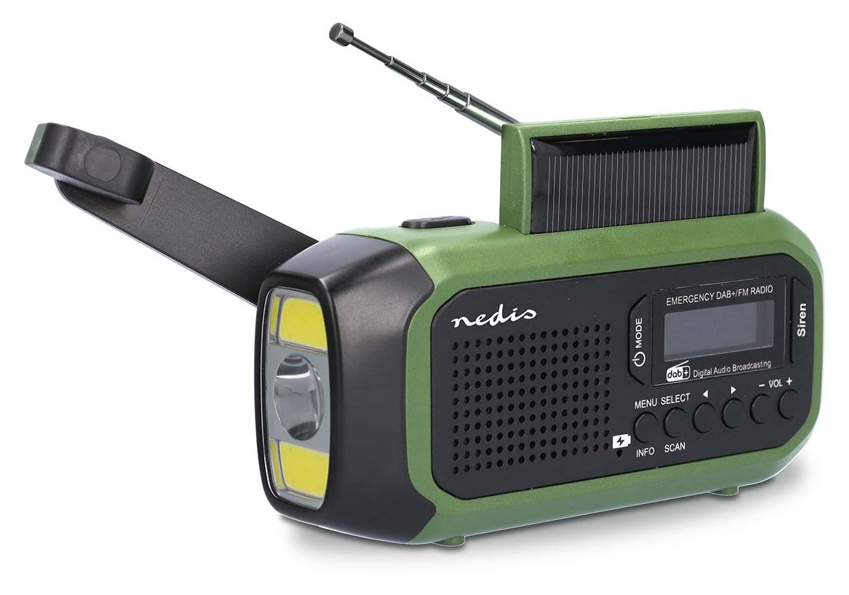 Notfallradio DAB+, FM Radio Tragbar  (Schwarz, Grün) 