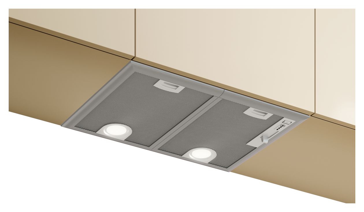 D5655X2 Abluft/Umluft Dunstabzugshaube/Esse Einbau 53 cm (Silber) 