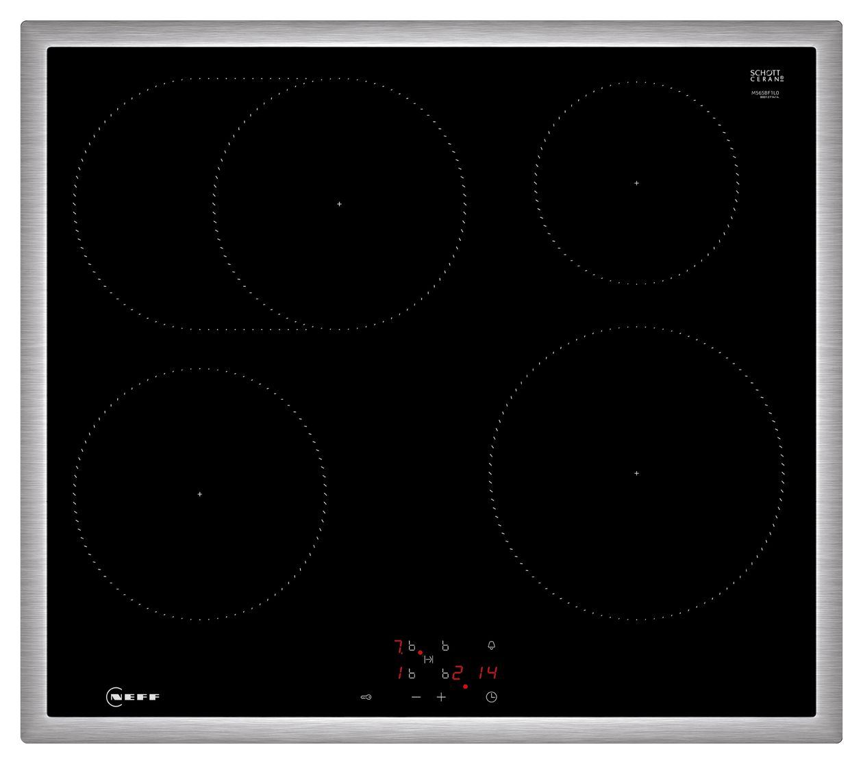 M56SBF1L0 herdgesteuertes 60 cm Induktions Kochfeld/Herdplatte 4 Zone(n) 