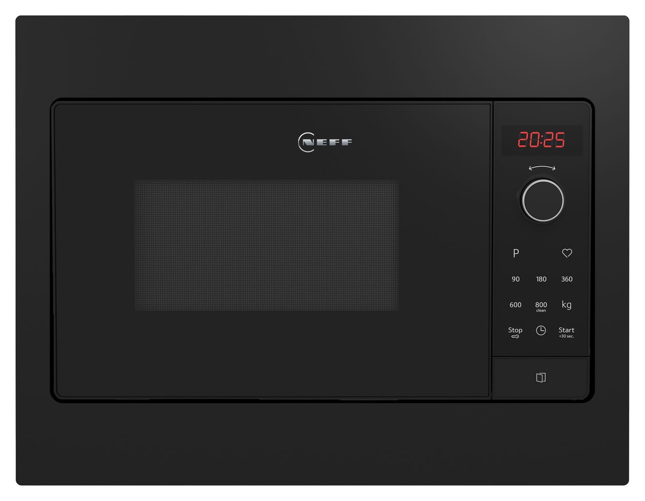 N30 HLAWG25S3 Einbau-Mikrowelle 800 W Größe: klein 5 Stufen (Schwarz) 