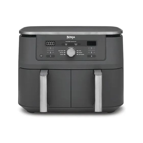 DZ400EU Doppel Heißluftfritteuse 9,5 l 2470 W  (Grau) 