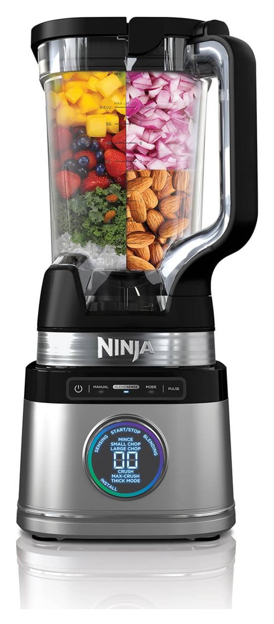 TB201EU Detect Power Mixer Pro 2,1 l Standmixer 1200 W  (Schwarz, Silber) 