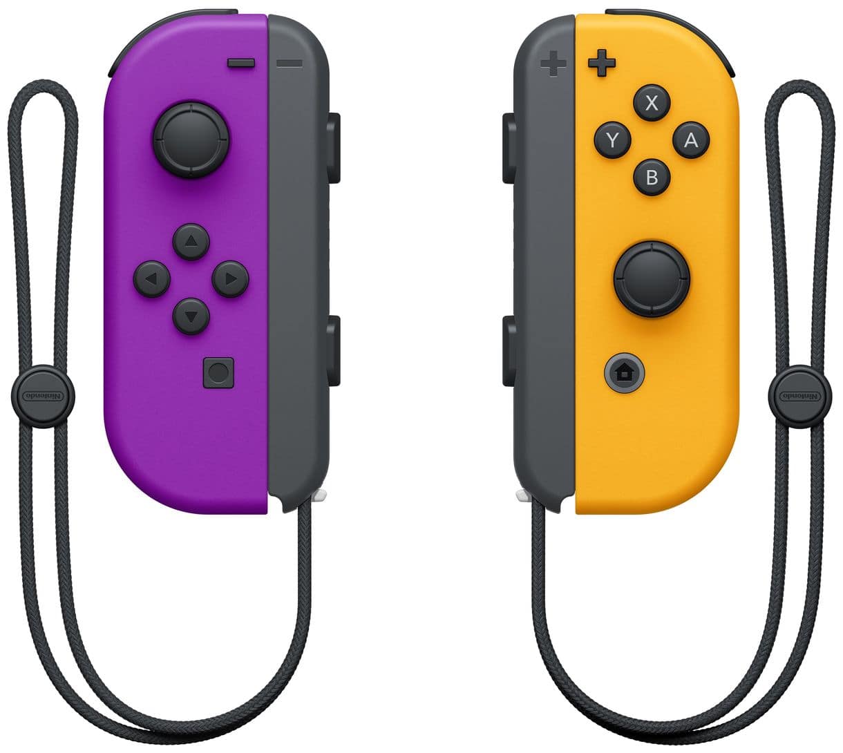 Joy Con 2er Set Analog / Digital Gamepad Nintendo Switch kabellos (Schwarz, Orange, Violett) 