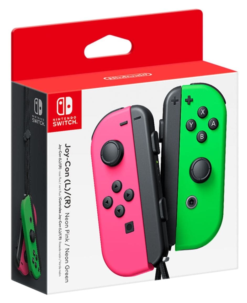 Joy-Con 2er Set Analog / Digital Gamepad für Nintendo Switch 2 (Schwarz, Pink, Hellgrün) 