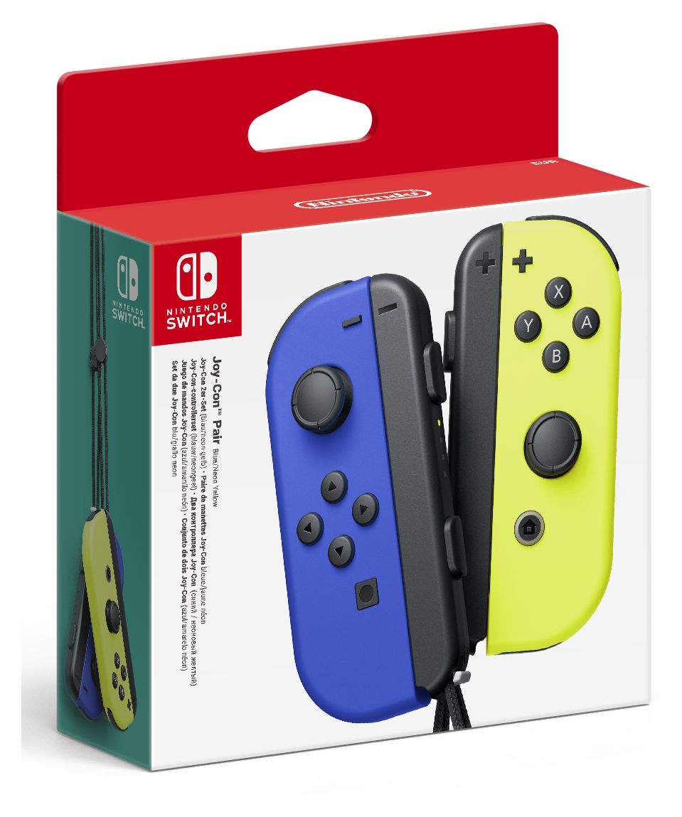 Joy-Con 2er Set Digital Gamepad für Nintendo Switch, Nintendo Switch OLED  (Blau, Gelb) 