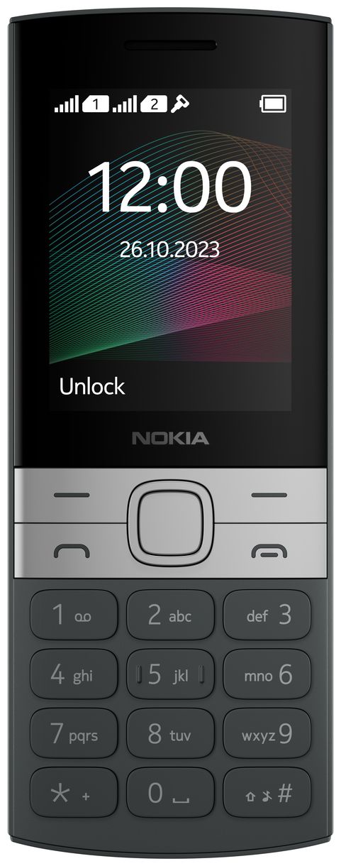 150 2G Smartphone 6,1 cm (2.4 Zoll 0,3 MP Single SIM (Schwarz, Silber) 