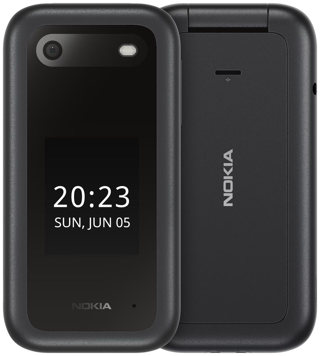 2660 Flip 4G Smartphone 7,11 cm (2.8 Zoll) 0,128 GB 0,3 MP Dual Sim (Schwarz) 