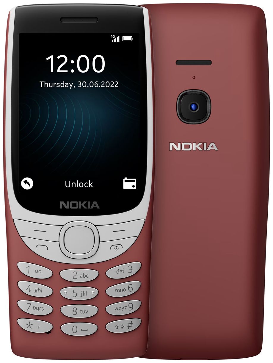 8210 4G Smartphone 7,11 cm (2.8 Zoll) 0,3 MP Dual Sim (Rot) 