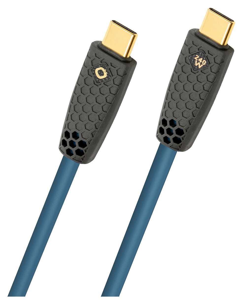 D1C9568 40 Gbit/s USB C auf USB C Männlich bis 240 W 3 m  (Blau, Schwarz) 