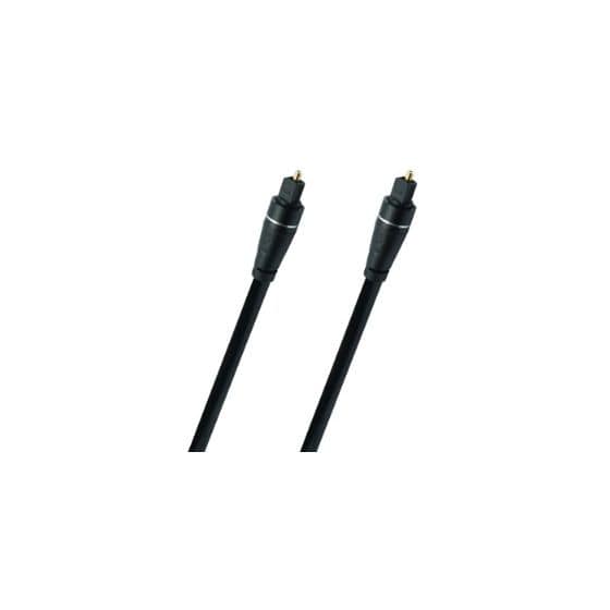 Opto Link optisches Digitalkabel Stecker Toslink auf Toslink 0,75 m  (Schwarz) 