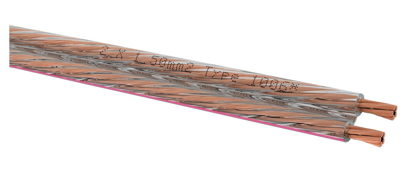 Speaker Wire 15 Lautsprecherkabel 100 m  (Transparent) 