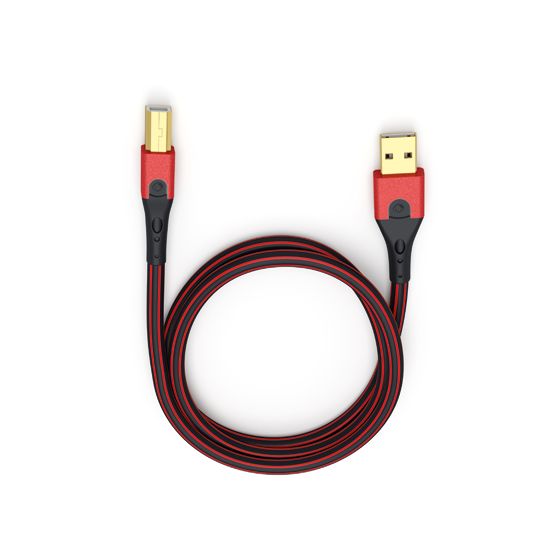 USB Evolution B USB B auf USB A Männlich 5 m  (Schwarz, Rot) 