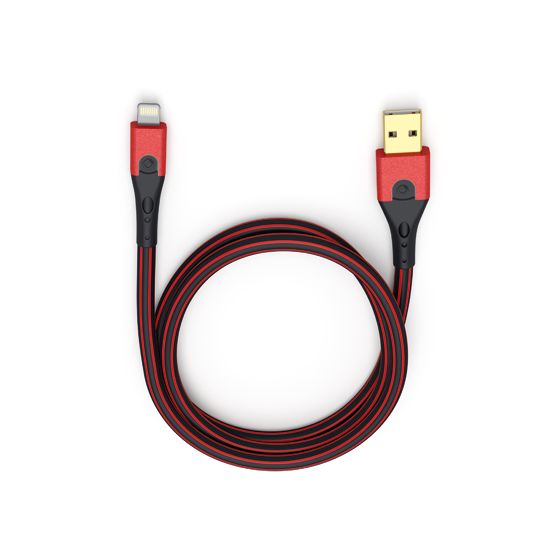 USB Evolution Li Lightning auf USB A Männlich 3 m  (Rot) 