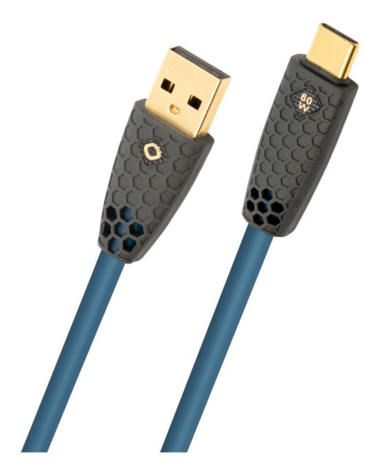 USB Flex Charge AC 0,48 Gbit/s USB A auf USB C Männlich bis 60 W 2 m  (Blau) 