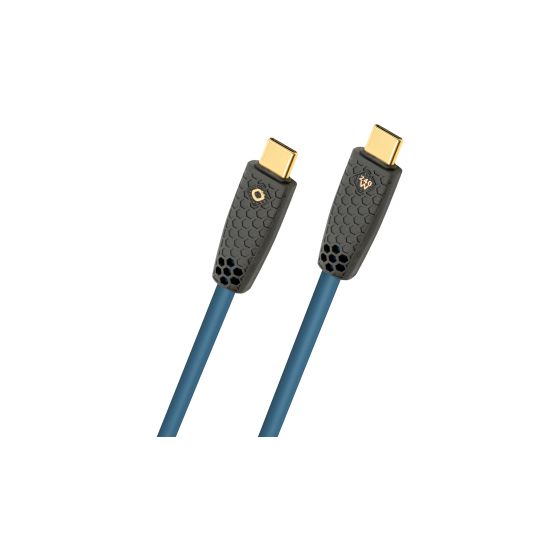 USB Flex Charge CC 0,48 Gbit/s Rundkabel USB C auf USB C Männlich bis 240 W 2 m  (Blau, Schwarz) 